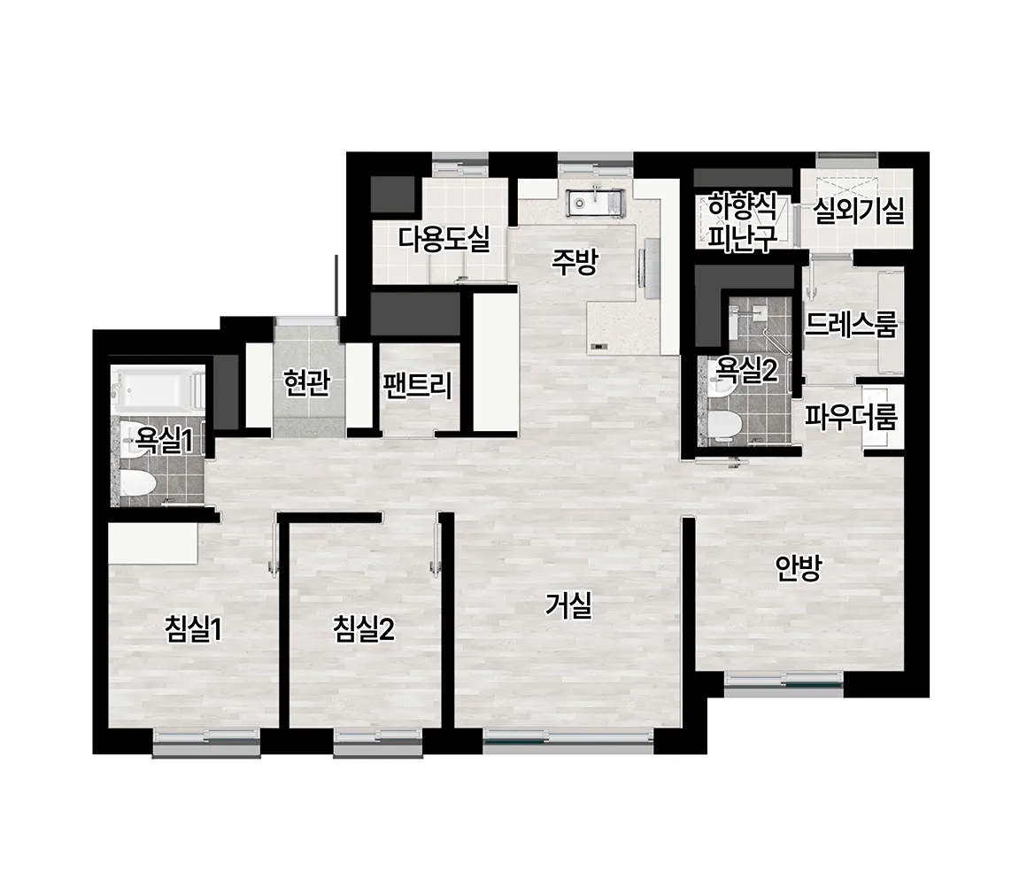 59㎡ A타입 평면도